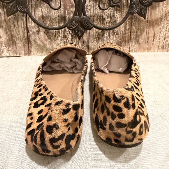 Steve Madden "Feather" Leopard Loafers / Flats size 12 leather - Picture 8 of 9